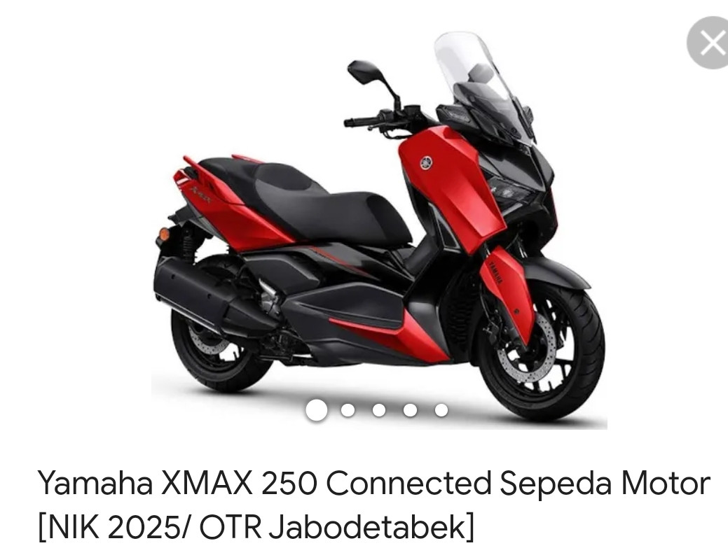 produk YAMAHA X MAX250 CONECTED